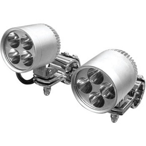 リブコ プロダクト RivCo Products LED ドライビングライト 2インチ 1.25インチクランプ シルバー WO店