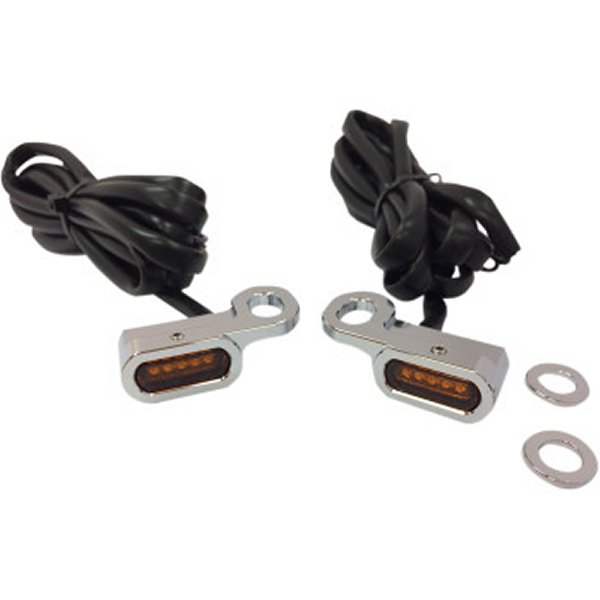 DRAG LEDハンドルバーマーカーライト 09年?16年 FLH クローム/アンバー 2040-2128 WO店