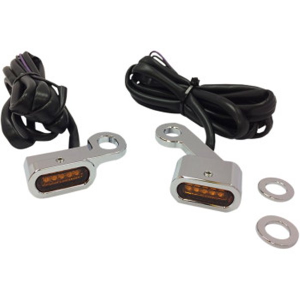 DRAG LEDハンドルバーマーカーライト 04年以降 XL クローム/アンバー 2040-2136 WO店