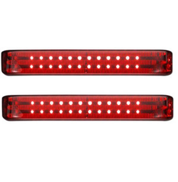 PB-SB-HD-BR カスタムダイナミクス LEDサドルバッグライト 99年?13年 FLHT 黒/赤 2040-2271 WO店_1