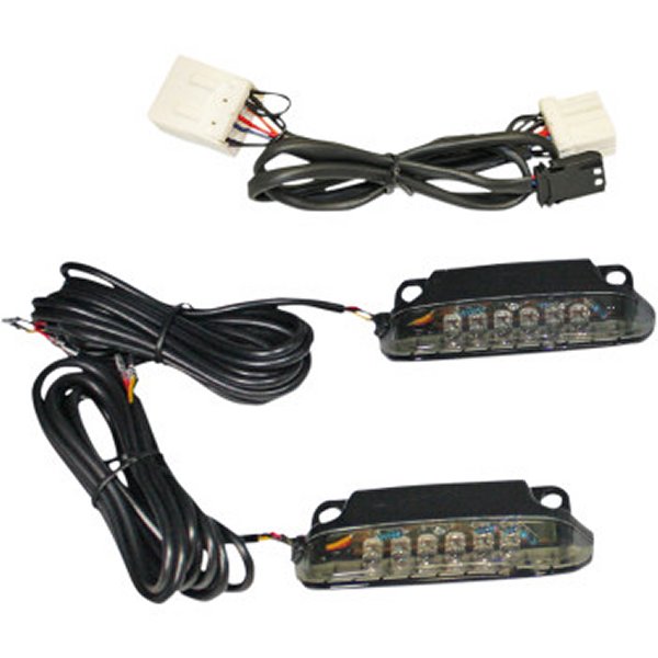 カスタム ダイナミクス LEDサドルバッグ 09年-13年 FLHT スモーク 2040-2470 WO店