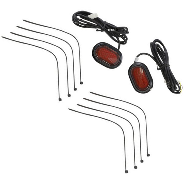 カスタム ダイナミクス LIGHT アンテナ レッドレンズ 黒 2040-2744 WO店