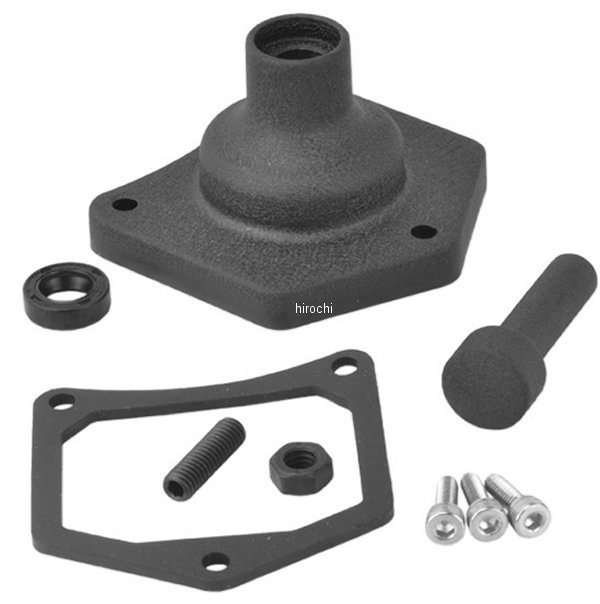 DRAG ソレノイドエンドカバー/スターターボタン 1.2kW/1.4kW 黒(つや消し) WO店