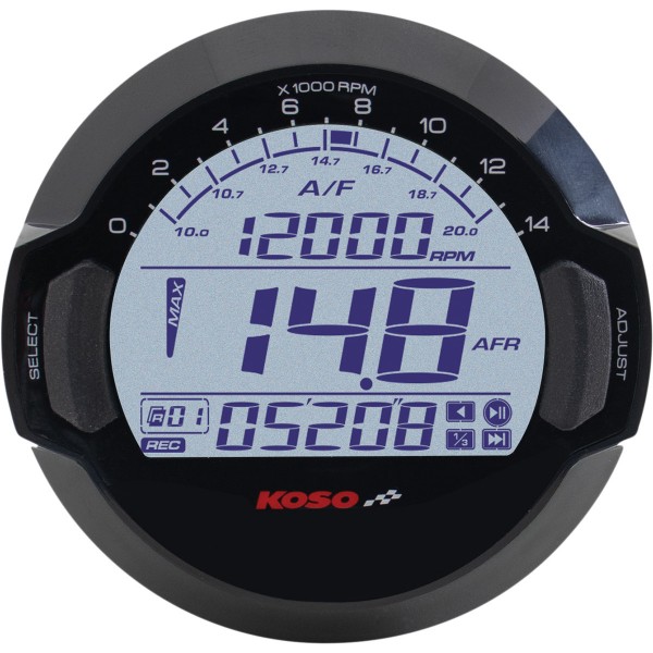 コソ KOSO 空燃比計、RPMロガー 6フィートワイヤー WO店 バイク用品