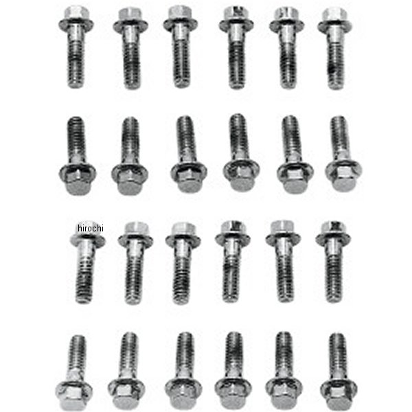 コロニー Colony Machine ロッカーカバー スクリュー 48年-65年 スチール クローム (24本入り) WO店