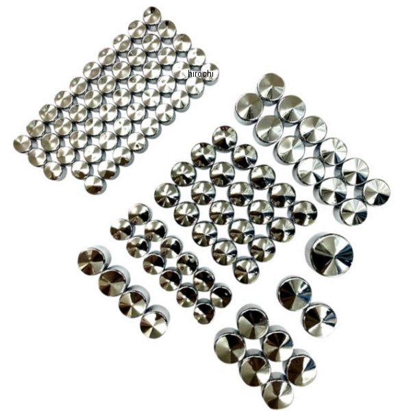 DRAG Specialties ドラックスペシャリティーズ カバー ボルト コンプリート ハーレー ミルウォーキーエイト クローム 2404-0982 WO店
