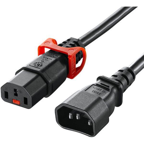 APW15C14C13LP30 サンワサプライ(株) SANWA 抜け防止ロック式電源コード ロックプラス(3m) 2462375-TN WO店