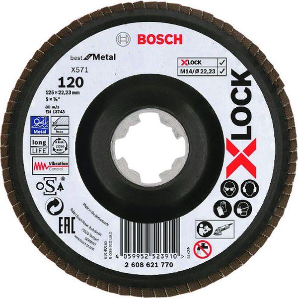ボッシュ(株) ボッシュ X-LOCK 研磨ディスク125G120ベント 10枚入り 2608621770-TN WO店