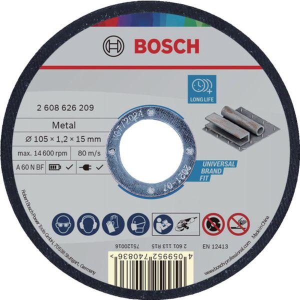 ボッシュ(株) ボッシュ 切りはなす剃刀砥 押し並べて鉄鋼用105×1.2×15粍 100枚井戸釣瓶 2608626210 WO店
