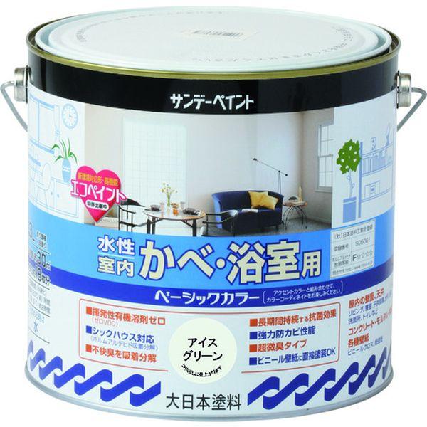 サンデーえの具(株) サンデーえの具 水溶性室内かべ・風呂場用第一義的色合い 白いこと 3L 260867-TN WO店