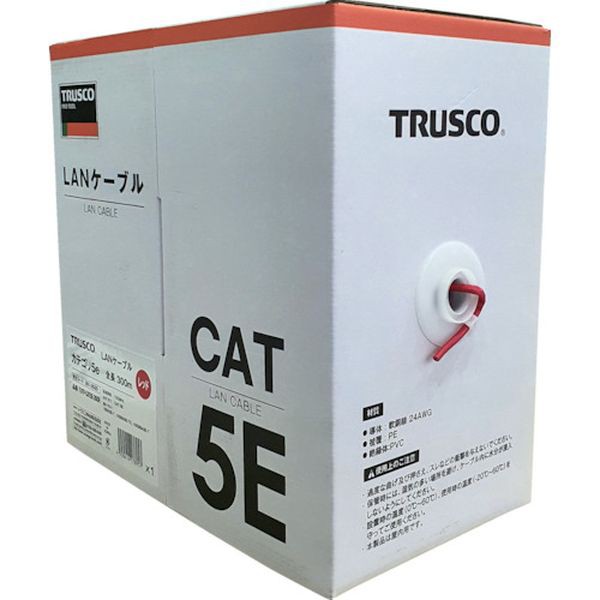 格安即決 トラスコ中山 TRUSCO LANケーブル カテゴリ5e 300m グレー TUTP-CAT5E-300G JP店