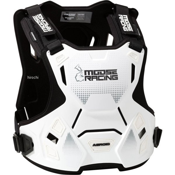 ムースレーシング Moose Racing チェストガード ユース Agroid 白 S/M WO店