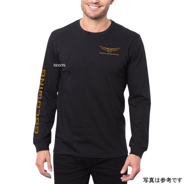 USホンダ アパレル TEE LS GOLDWING BLACK/GOLD 3XL 3030-25179 WO店