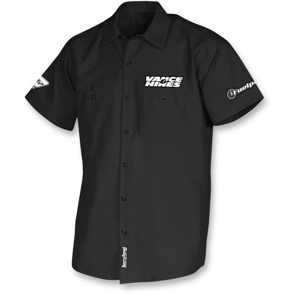 スロットルスレッド Throttle Threads ショップシャツ Vance & Hines 黒 Mサイズ 3040-0491 WO店