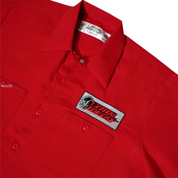 リサールスレット LETHAL THREAT スカル 半袖シャツ 赤 3XLサイズ 3040-3247 WO店