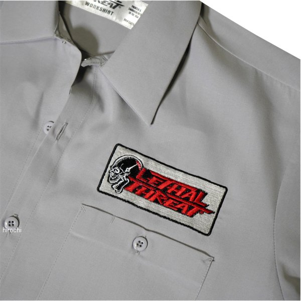 リサールスレット LETHAL THREAT レッドボンバーピンアップ 半袖シャツ グレー 2XLサイズ 3040-3258 WO店の通販は