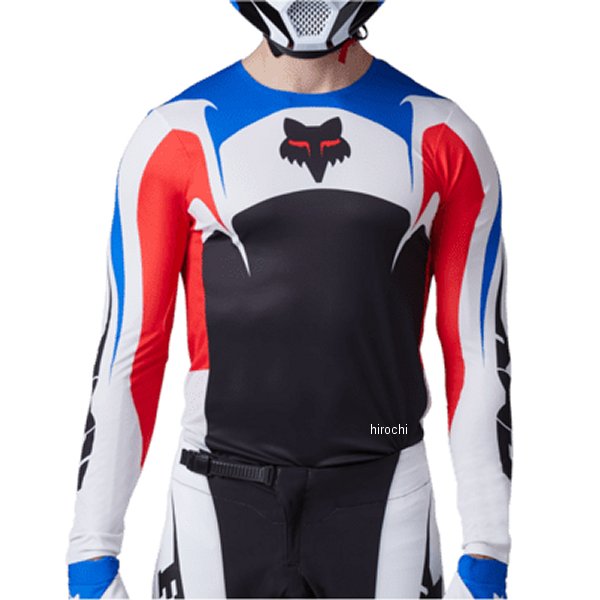 フォックス FOX ジャージ フレックスエアー ユニティLE 白/赤/青 Mサイズ 30445-574-M WO店