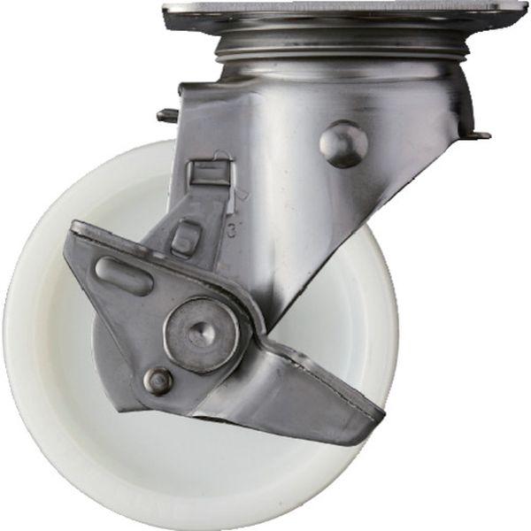 313SNRB100  ハンマーキャスター(株) ハンマー SUS サイドSP付 ナイロンB車100mm 313S-NRB100 WO店の通販は