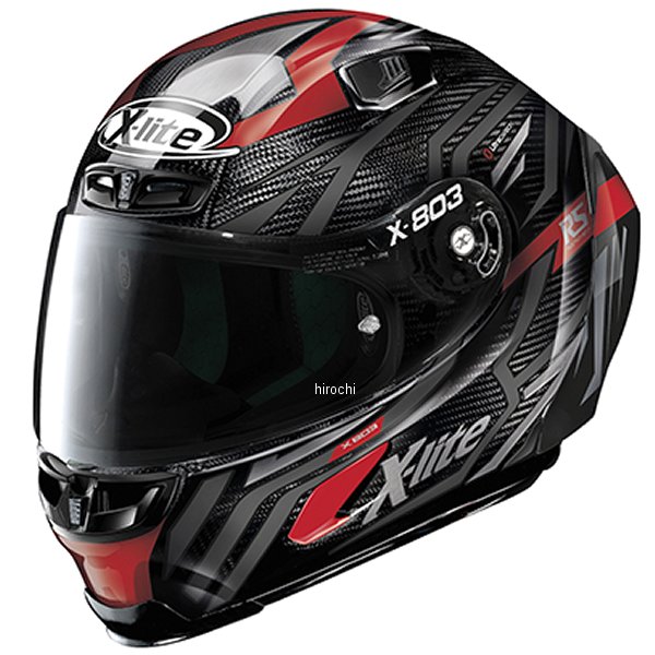 ノーラン NOLAN フルフェイスヘルメット X-803RS Ultra Carbon DECEPTION 赤/76 Mサイズ 32950 WO店の通販は 60,832円