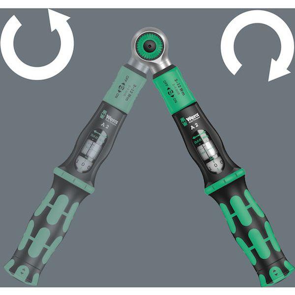 Wera社 Wera 空転式トルクレンチ(プリセット型) A2セーフトルク 2〜12Nm 1/4ビット用 343973-TN WO店_4