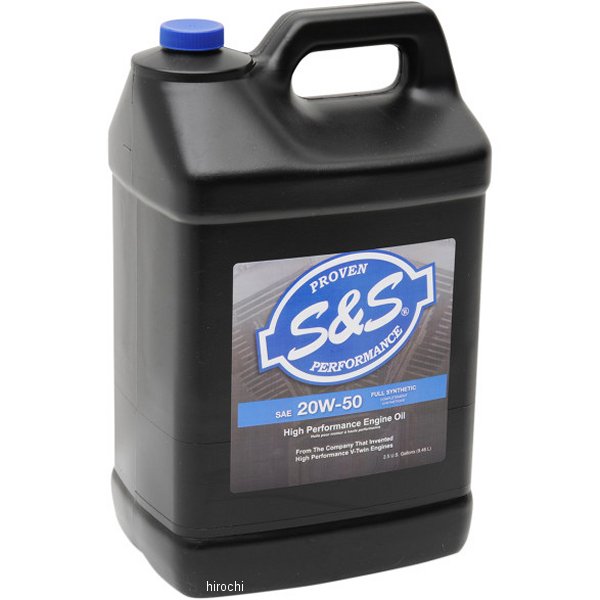 S&Sサイクル S&S Cycle 100%化学合成オイル 20W50 2.5ガロン(9.4L) WO店