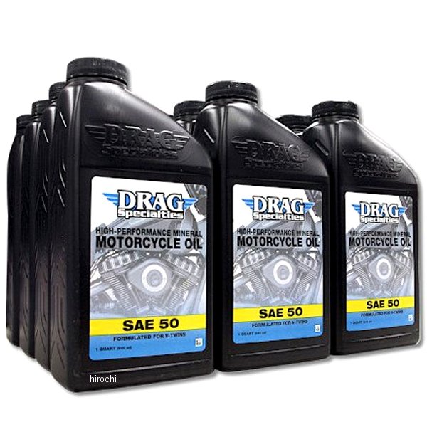 ガッツクローム DRAG エンジンオイル シングル50 12本入り WO店