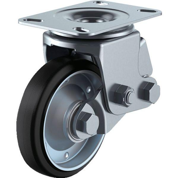 プレート式 自在 クッションキャスター 耐摩耗ゴム 車輪径200mm SKY-2S 取付寸法133×86(125×62) 363-8900-TN WO店