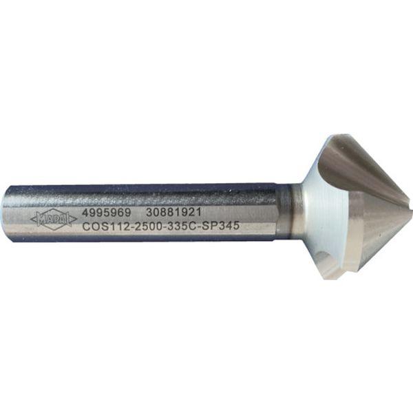 マパール MEGA-Countersink(COS112) 不等分割 3枚刃 60° フラット付きシャンク COS112-2000-334C-SP348 WO店