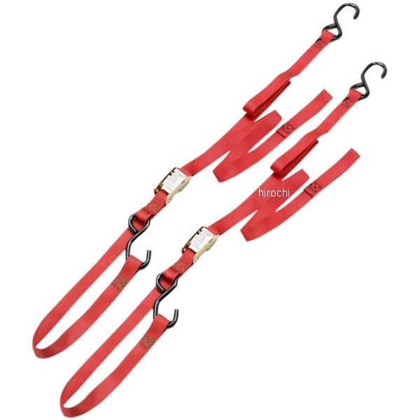 アンクラ ANCRA 幅1インチ(25mm) インテグラ タイダウン 69インチ(1753mm) 赤 (左右ペア) WO店の通販は