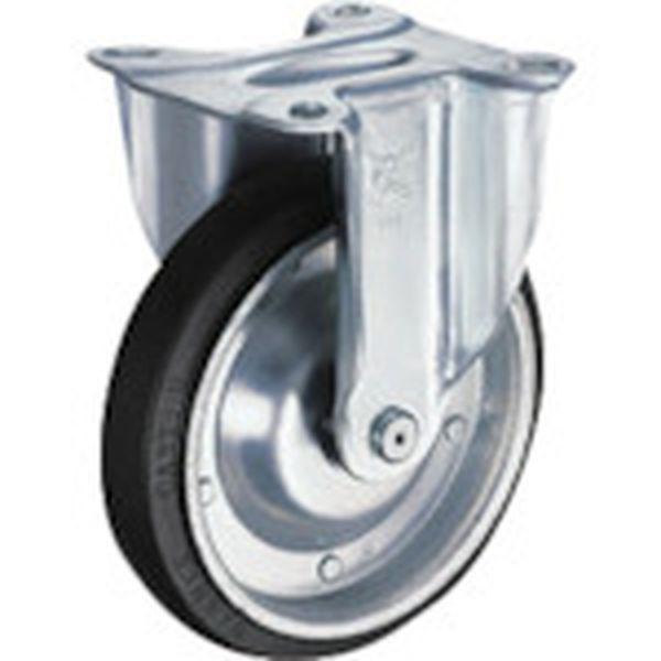 400SRPRB200 ハンマーキャスター(株) ハンマー 固定式ゴム車輪(ローラーベアリング)200mm 400SRP-RB200 WO店