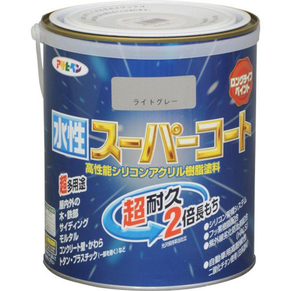 (株)アサヒペン アサヒペン 水性スーパーコート 1.6L ライトグレー 415592-TN WO店