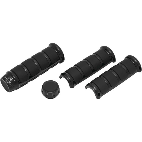 クリアキン Kuryakyn ISO グリップ ヒートグリップ用 黒 420490-TR WO店