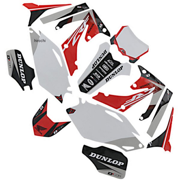 D'cor Visuals グラフィックキット 10年-13年 CRF250 赤/白/黒 WO店の通販は