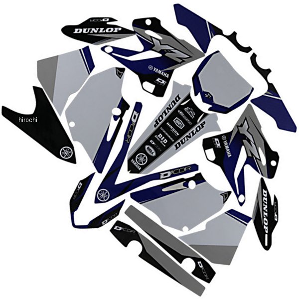 D'cor Visuals グラフィックキット 15年-21年 YZ 125 ネイビー/白 4302-6128 WO店