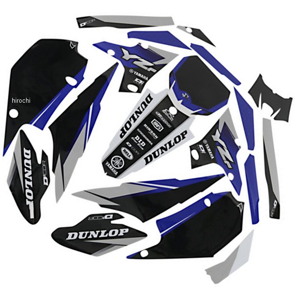 D'cor Visuals グラフィックキット 19年-23年 YZ 250 F ネイビー/白 4302-6131 WO店