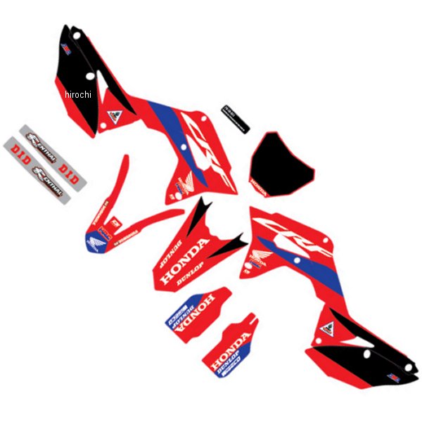 D'cor Visuals グラフィックキット 18年 CRF250R 赤/黒 4302-6507 WO店