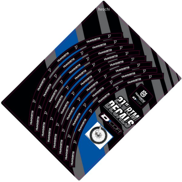 D'cor Visuals リムデカール フロント 21インチ 黒/白 WO店の通販は 5,590円