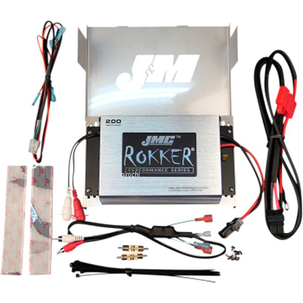 J&M アンプ 200W 98年-13年 ハーレー ストリートグライド、エレクトラグライド 4405-0849 WO店