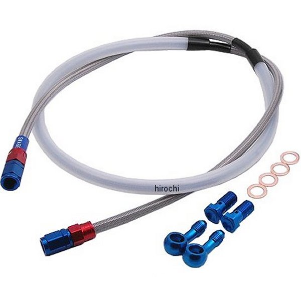スウェッジライン SWAGE-LINE フロント ブレーキホースキット 88年-01年 CRM80、CRM50 赤/青 クリア WO店