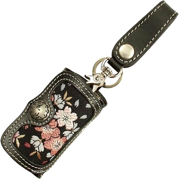 デグナー DEGNER 花山キーケース 黒 京桜 K-6K WO店
