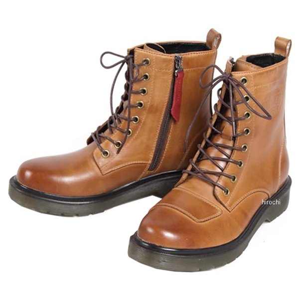 デグナー DEGNER レディースシフトガード付なめし革ZIPブーツ ともし火赤銅色 22.5糎 HS-B8 WO店