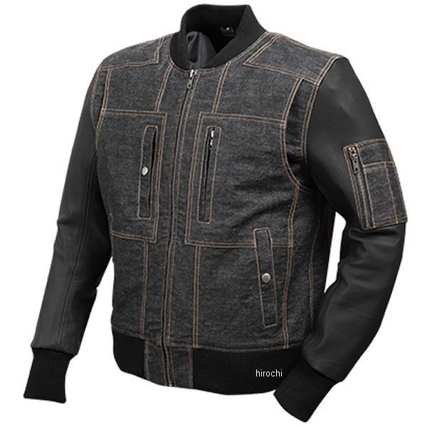 デグナー DEGNER レザー-デニムコンビジャケット 黒/黒 Sサイズ 19WJ-18 WO店