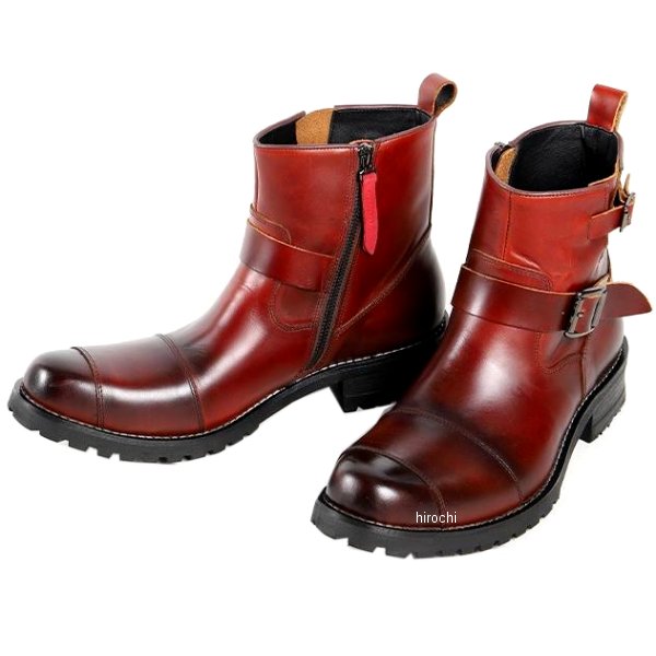 デグナー DEGNER シフトガード付レザーZIPエンジニアブーツ ブラウン 26cm HS-B9 WO店