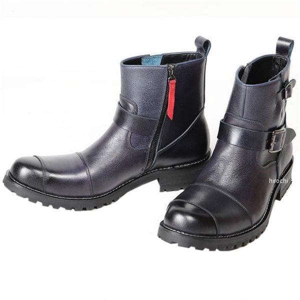 デグナー DEGNER シフトガード付レザーZIPエンジニアブーツ ダークネイビー 26.5cm HS-B9 WO店の通販は