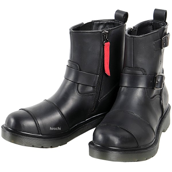 デグナー DEGNER レディースシフトガード付レザーZIPエンジニアブーツ 黒 24.5cm HS-B10 WO店