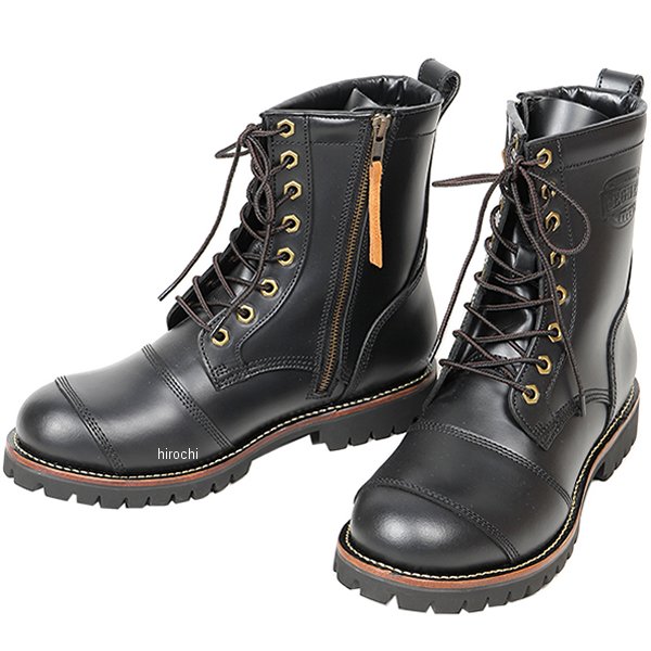 デグナー DEGNER シフトガード付レザーZIPブーツ 黒 26cm HS-B12 WO店