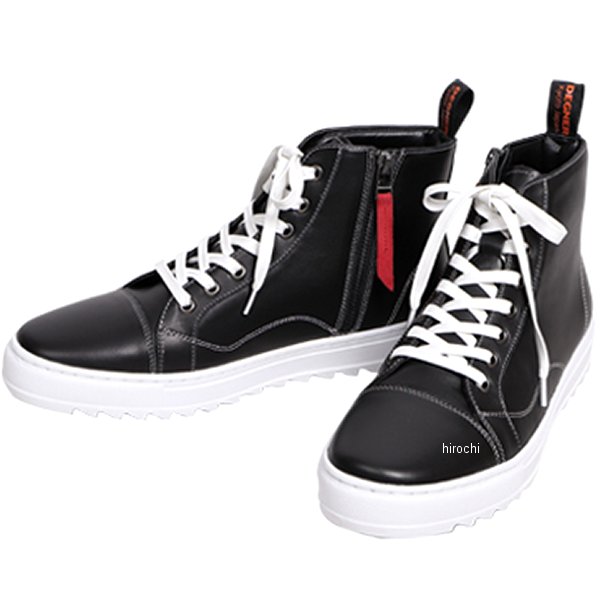 デグナー DEGNER メンズレザースニーカー 黒/白 26cm HS-B14 WO店