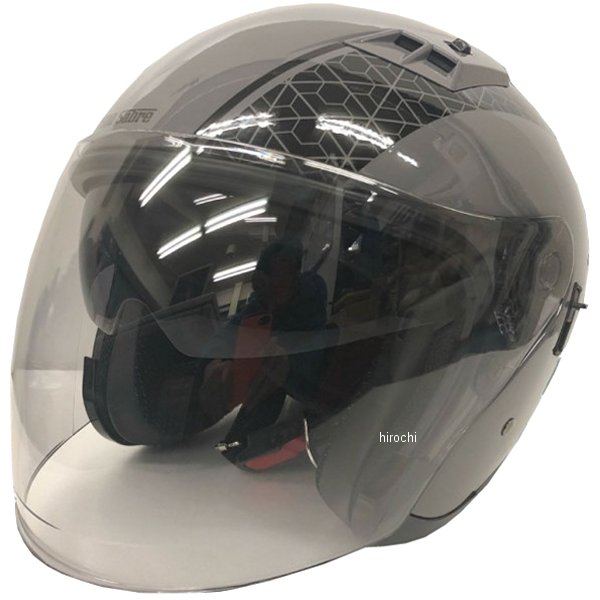 モトバイパー Moto-Viper ジェットヘルメット SABRE MONZA グレー Lサイズ WO店