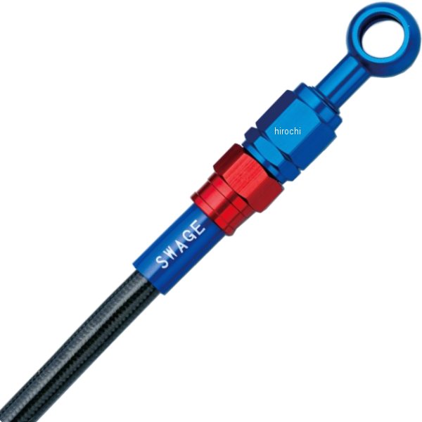 スウェッジライン SWAGE-LINE フロント ブレーキホースキット 07年-09年 Z1000 赤/青 スモーク WO店の通販は 16,016円