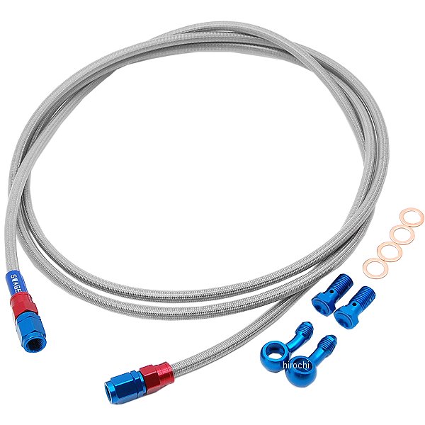 スウェッジライン SWAGE-LINE リア ブレーキホースキット 07年-11年 マジェスティ250 赤/青 クリア WO店の通販は 9,510円